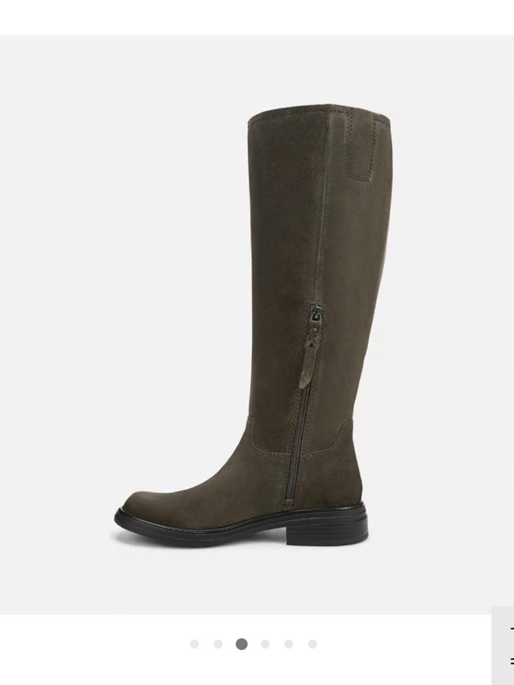 New in Box Knee-High Suede Boots - Olive
